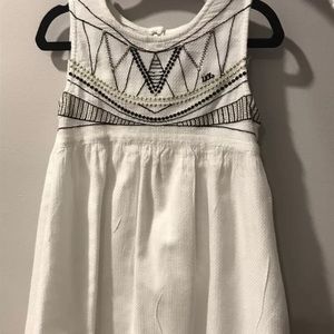 Ikks toddler girls dress sleeveless white size 3